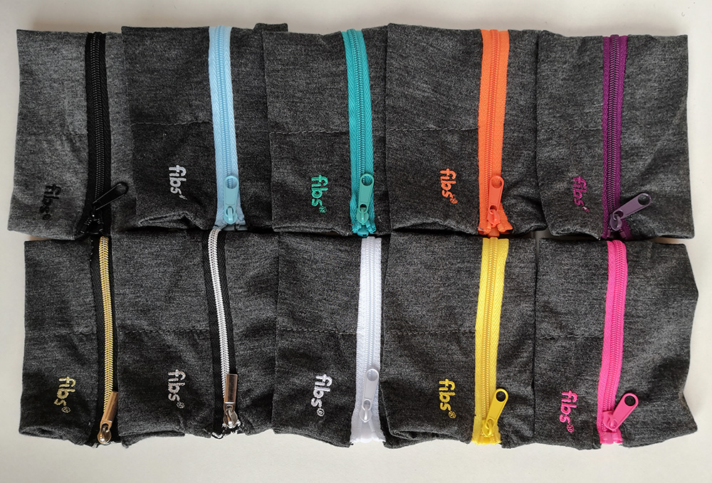 Textile FIBS in a spectrum of colours